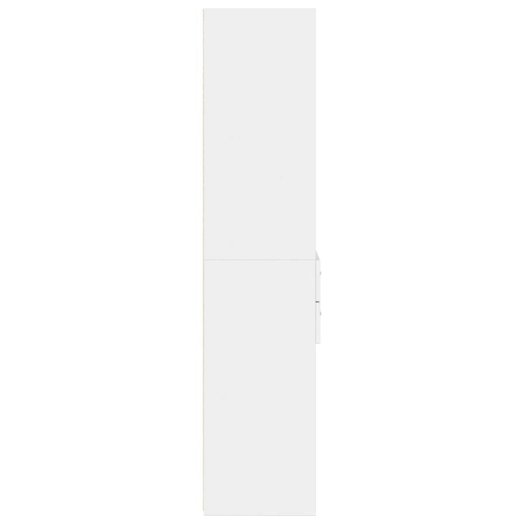 Credenza cassettiera mobile contenitore organizer cucina soggiorno salotto alto 50 x 425 x 185 cm legno ingegnerizzato bianco 02_0032461