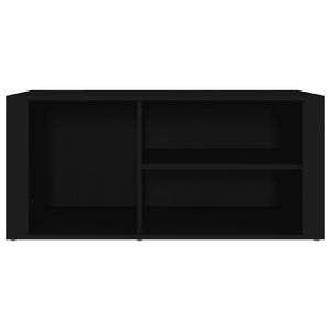 Scarpiera Nero 100x35x45 cm in Legno Multistrato