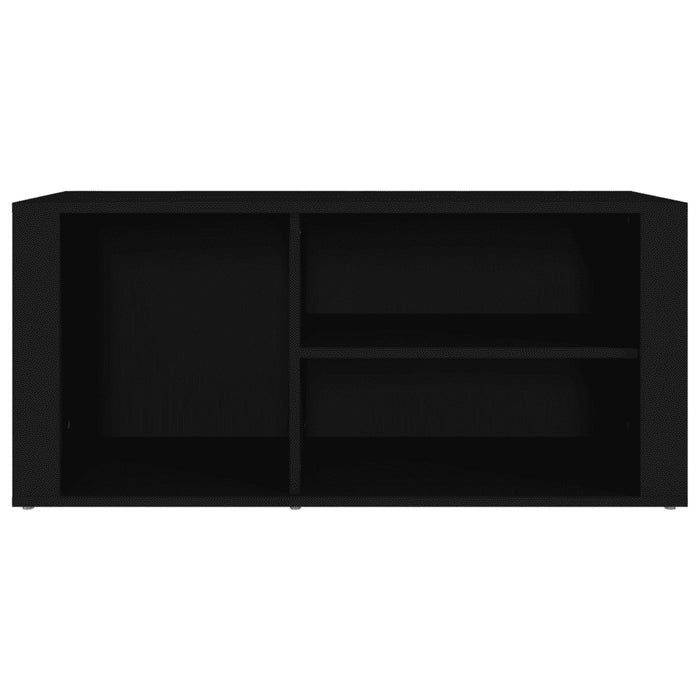 Scarpiera Nero 100x35x45 cm in Legno Multistrato