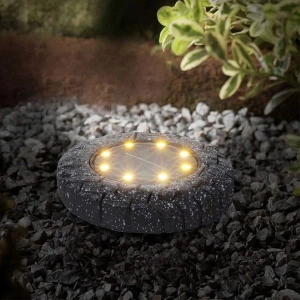 SEGNAPASSO SOLARE EFFETTO PIETRA MARTE GRIGIA LED 1,6W 3000K GIOCOPLAST