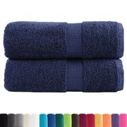 Asciugamani per ospiti Premium SOLUND 2 pz | Teli per bagno Blu navy 30x50 cm 600 g/m2