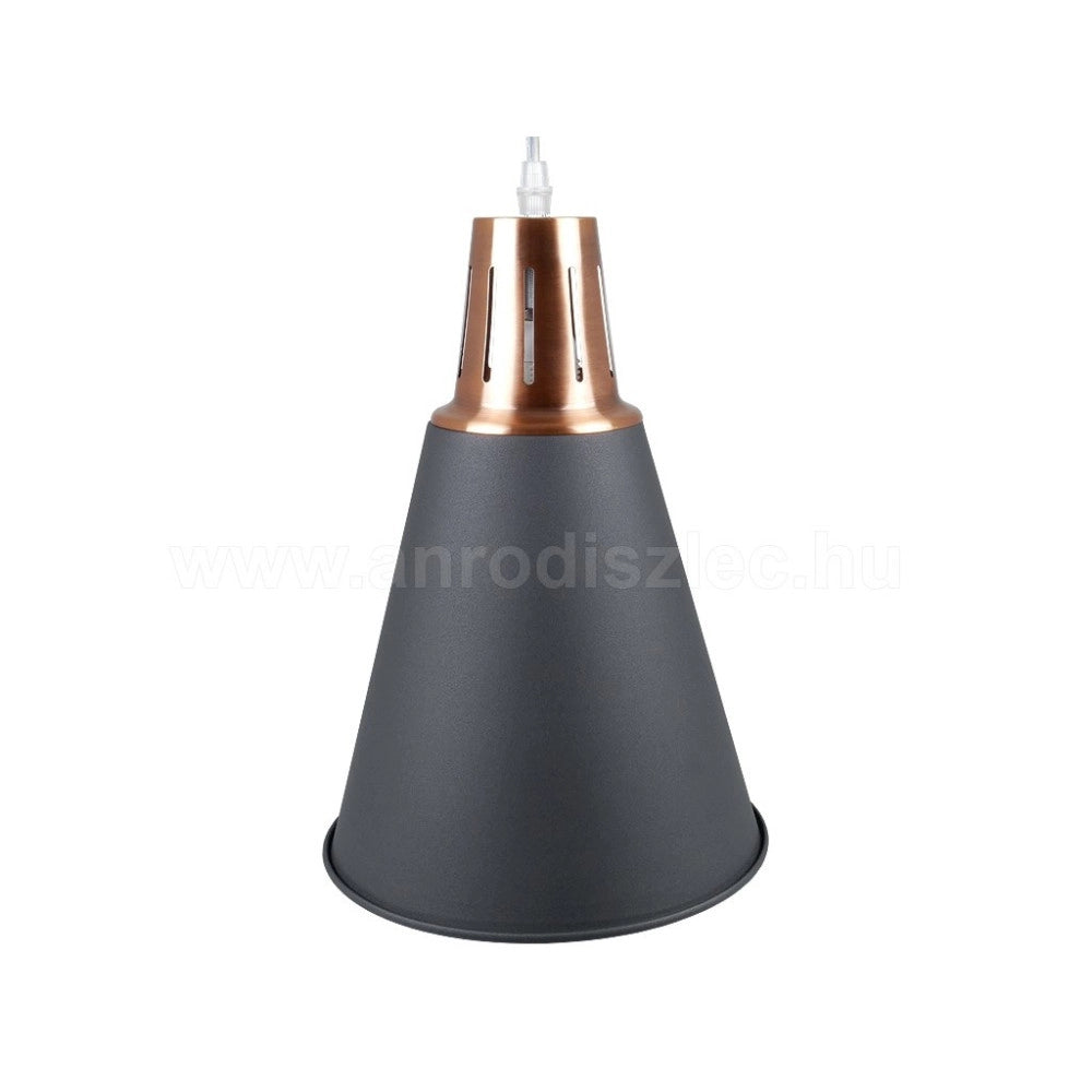 Trade Shop - Lampadario Pendente Lampada A Sospensione Colore Nero Sabbia Alluminio Vt-7520 -