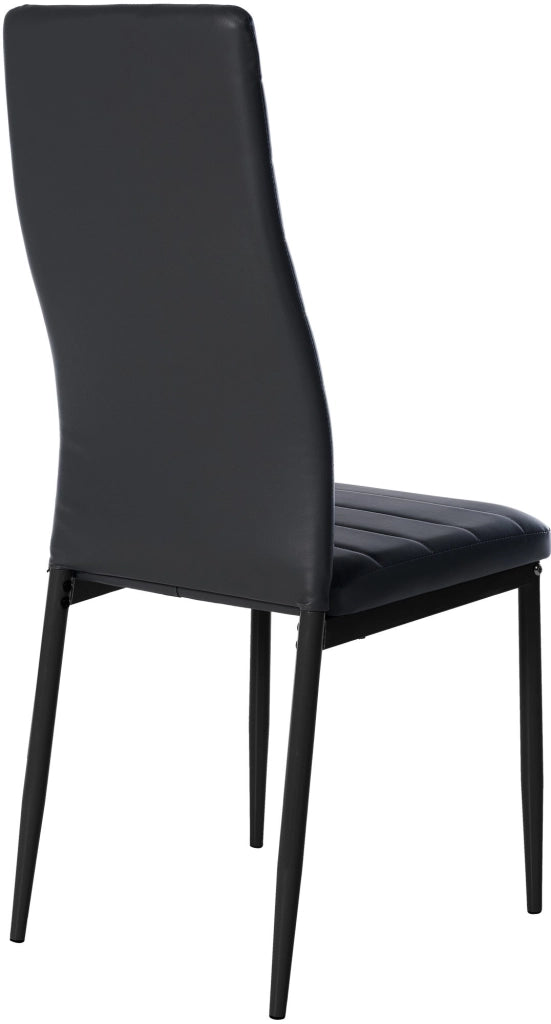 Set di 6 sedie da pranzo Mayfair nero,Finta pelle