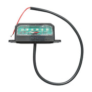 Lampada LED per illuminazione della targa di registrazione, 125x45 mm, 12-24V, Breckner Germany.