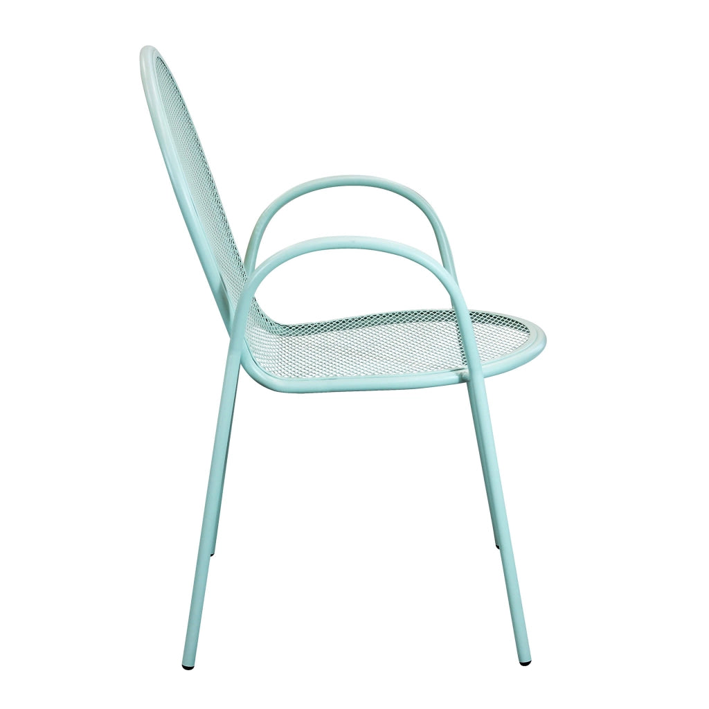Poltrona da Giardino Impilabile in Acciaio cm 51x61x90 - JOEL