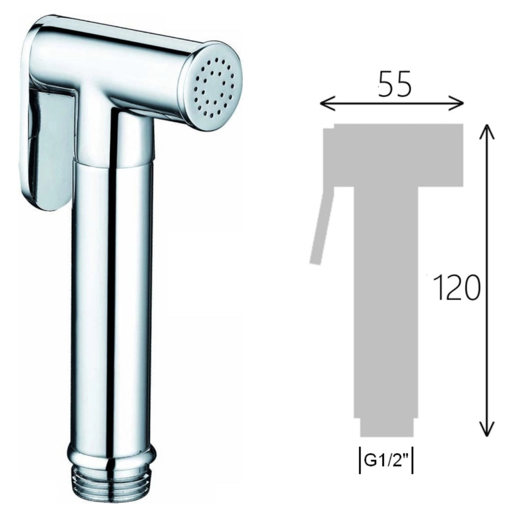 Kit per wc in ottone con miscelatore