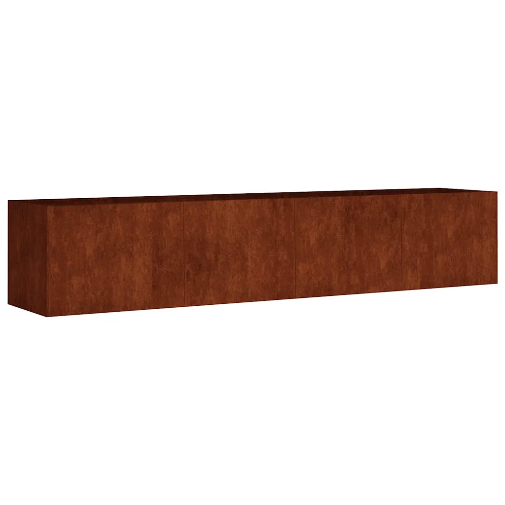 Fioriera Rialzata da Giardino 200x40x40 cm in Acciaio Corten 824521