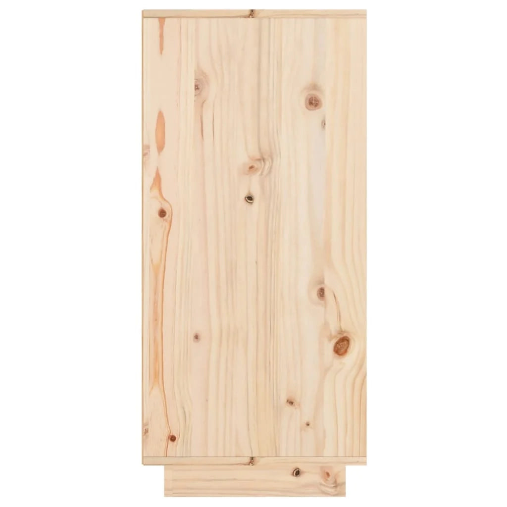 Buffet credenza cassettiera armadio mobile contenitore organizer per cucina soggiorno salotto 60 x 34 x 75 cm legno massello di pino marrone 02_0029618