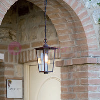 RIBOT RUGGINE Sospensione Lanterna per Esterni Design Classico