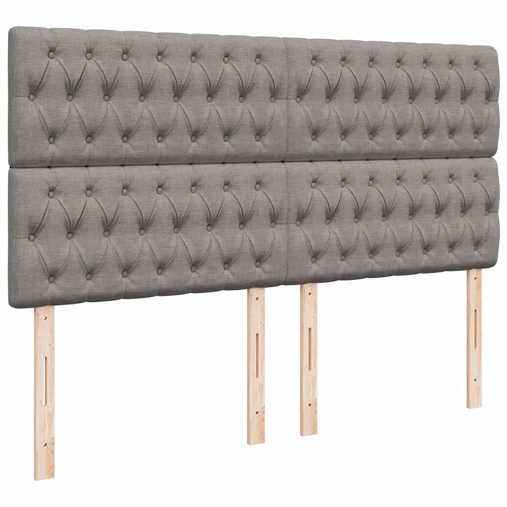Giroletto a Molle con Materasso Tortora 200x200 cm in Tessuto 3292906