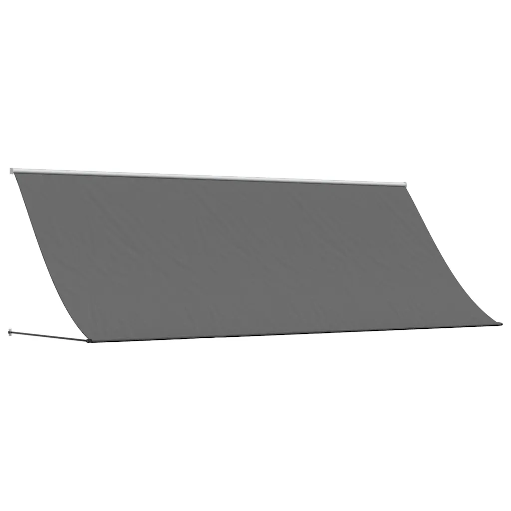 Tenda da Sole Retrattile Antracite 350x150 cm Tessuto e Acciaio 368755