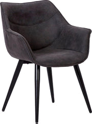 Sedia da Cucina Comfortevole - Sedi da Cucina, per Tavolo da Pranzo, Tavolo Cucina - Stile e Solida - 47x42x80 cm - Antracite