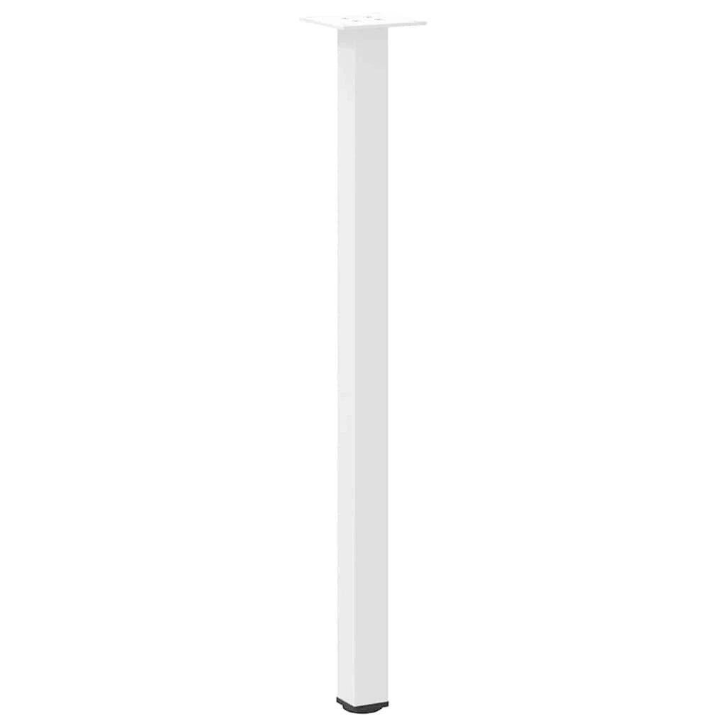 Set di 4 gambe per tavolo consolle regolabili moderne 72 x 72 x 74 cm in acciaio bianco 02_0056754