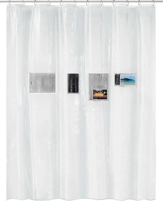 Doccia portatile - PEVA - trasparente - 180x200 cm