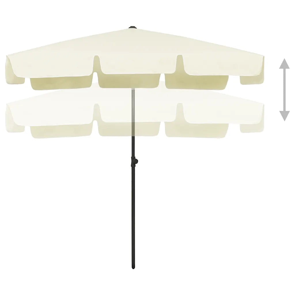 Ombrello | Parasolne da Spiaggia Giallo Sabbia 200x125 cm