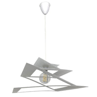 Sospensione 1xE27 Montatura Quadro Bianco E-Energy Fabiola