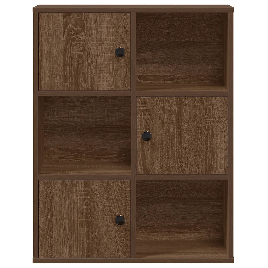 Libreria Rovere Marrone 60x24x76,5 cm in Legno Multistrato