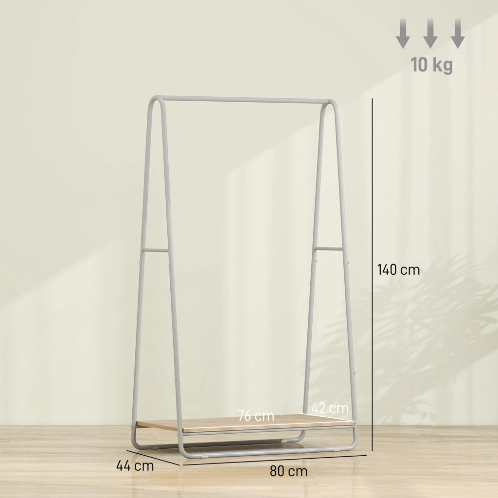 Appendiabiti 3 in 1 con Portascarpe e Ante ¨C Zephmum ¨C Grigio