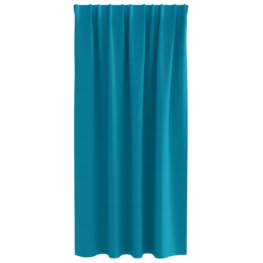 vidaXL Tende con tende 2 pcs Turchese Poliestere