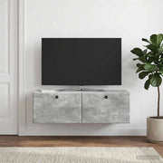 Mobile Porta TV da Muro 98 x 31 x 30 cm Grigio Cemento 899238