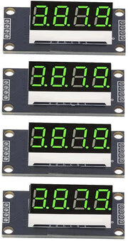 Display a LED 4 cifre a 7 segmenti - Chip TM1637 - Modulo di visualizzazione digitale - Alta stabilità - Tensione 5 Volt