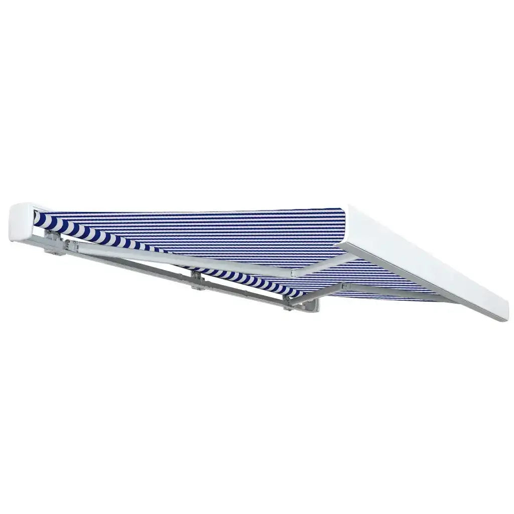 Tenda a Cassonetto Motorizzata 400x300 cm Blu e Bianco 3052659