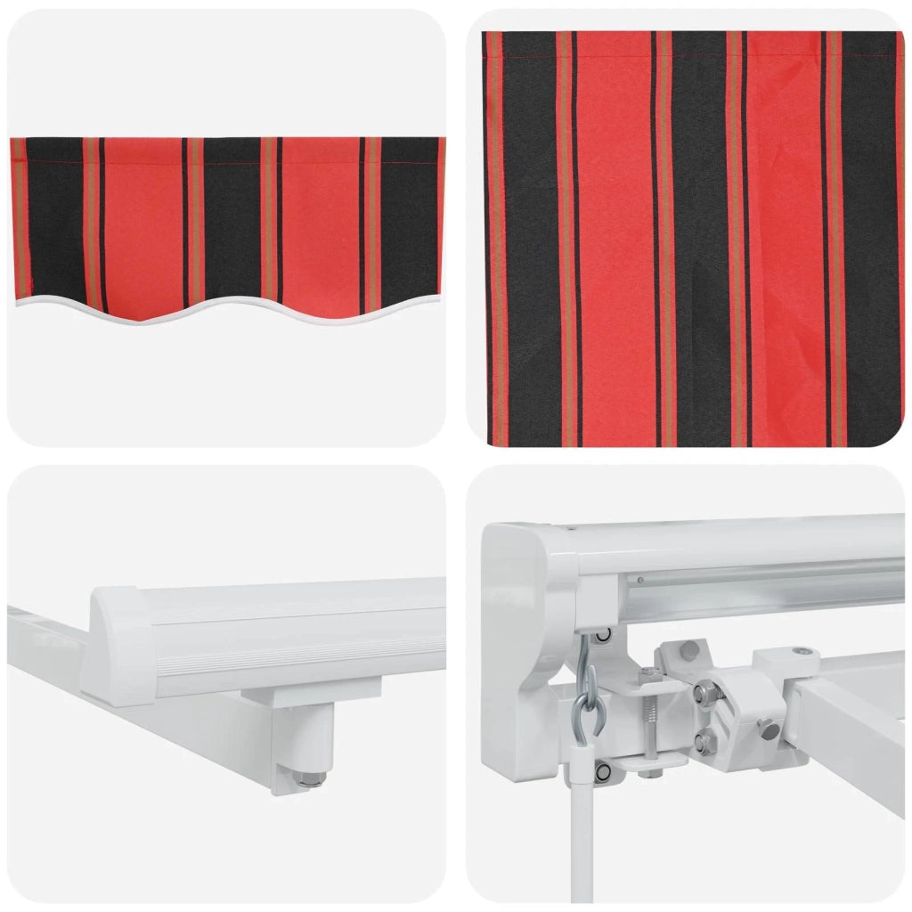 Tenda retrattile manuale Arancione, Nero e Giallo 5 × 3,5 m 3420348