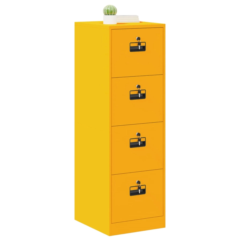 Armadio per File 2 pcs Giallo senape 44 x 50 x 139 cm 3406157
