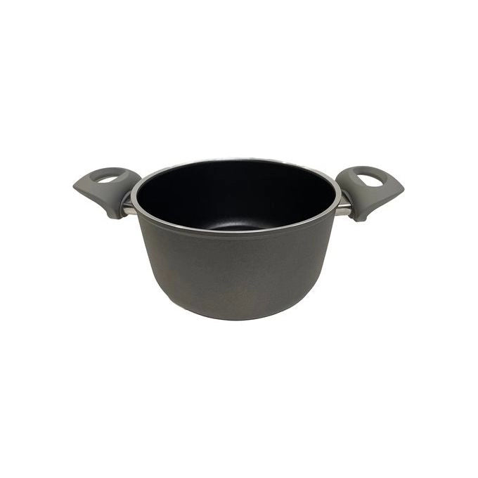 Ballarini 1009884 Lazise Casseruola in Acciaio Inossidabile 24 cm 2 L Adatta a Tutti i Piani Cottura incluso Induzione Forno color Nero