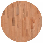 Piano per Tavolo | Superficie Tavolo | Piano Scrivania ?60x4 cm Rotondo in Legno Massello di Faggio