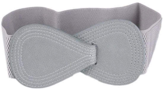Cinturino per donna - Cintura elastica - Rasoio per cintura - Cintura stretch - Cintura retro - Adatto per vita 66-85 cm - Pelle sintetica 5,7 cm larga