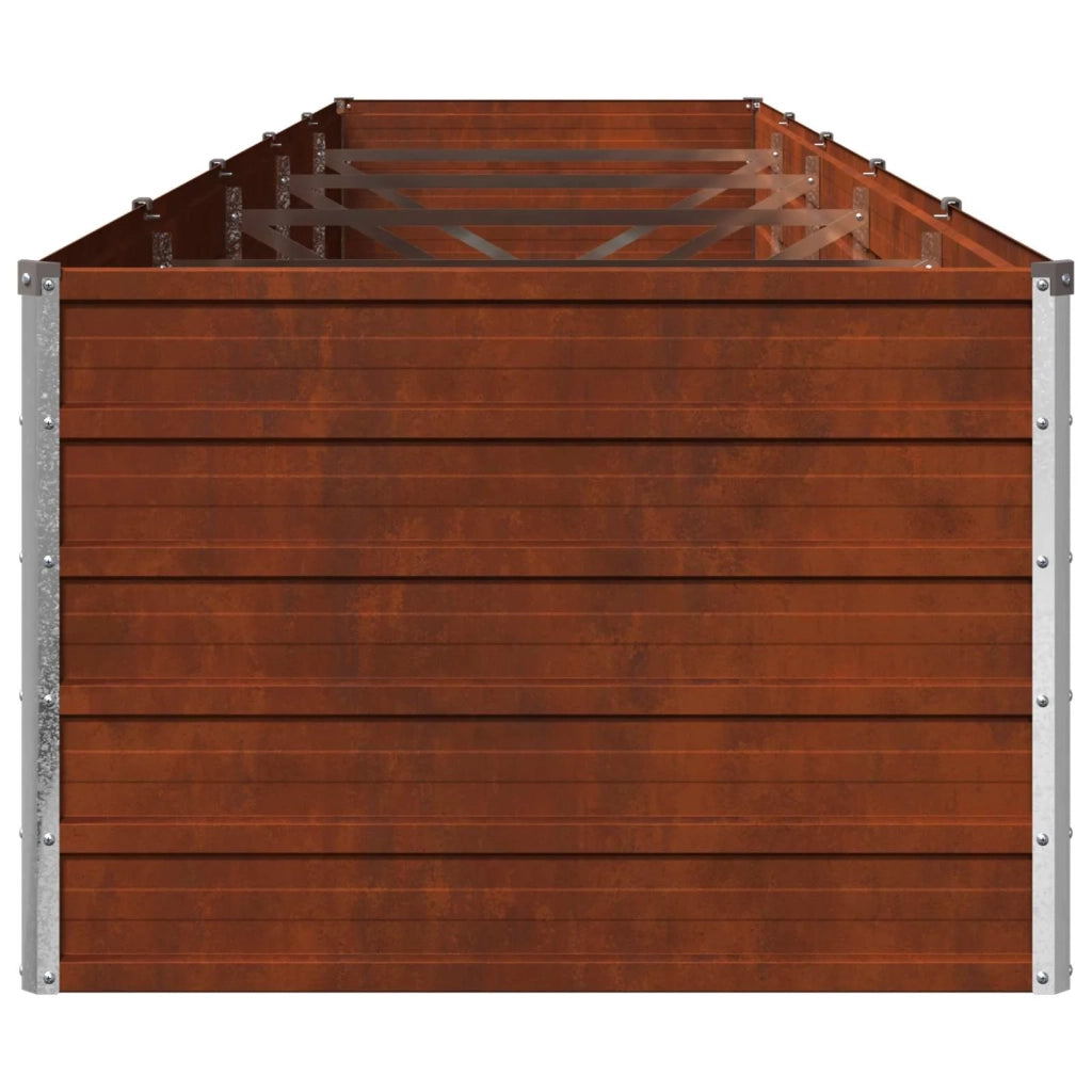 Letto rialzato da giardino Ruggine 400 x 80 x 55 cm cartone 8006435