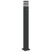 Lampada da Terra per Esterni con Sensore Nera 110cm Alluminio CFW4393732