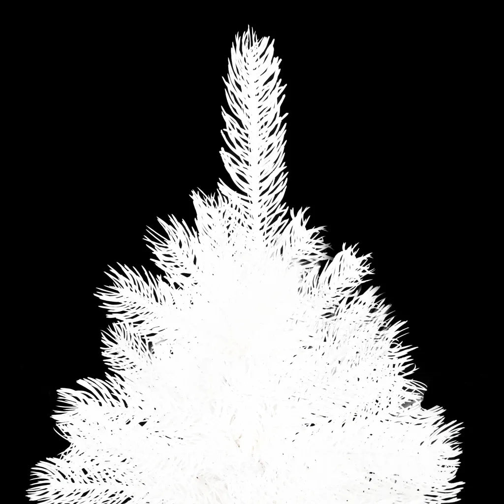 Albero di Natale Preilluminato con Palline Bianco 240 cm PVC 3077722