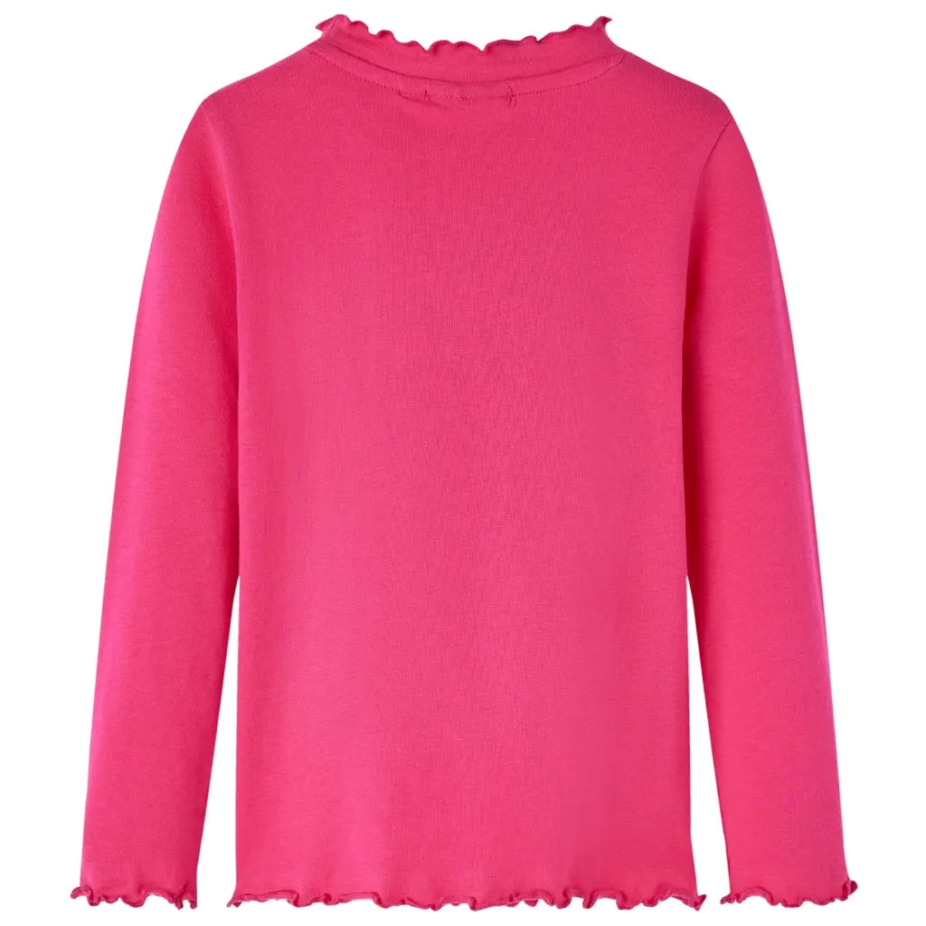 Maglietta da Bambina a Maniche Lunghe Fucsia 128 13707