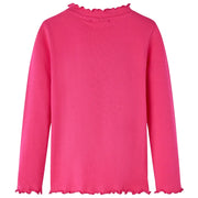 Maglietta da Bambina a Maniche Lunghe Fucsia 128 13707