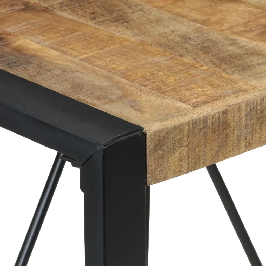 Tavolo da Pranzo 80x80x75 cm in Legno di Mango Grezzo 321600