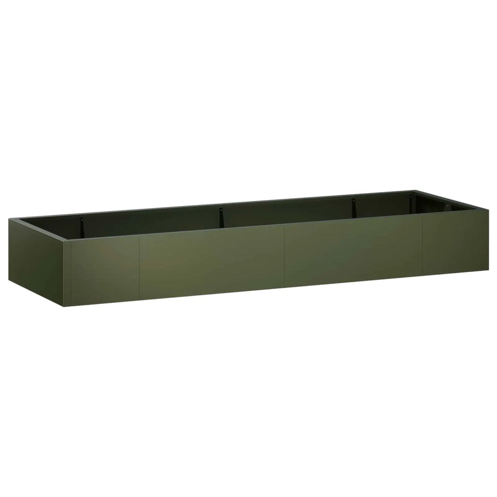 Muro di contenimento 8 pz 300 x 100 x 40 cm Acciaio Verde Oliva 3449250