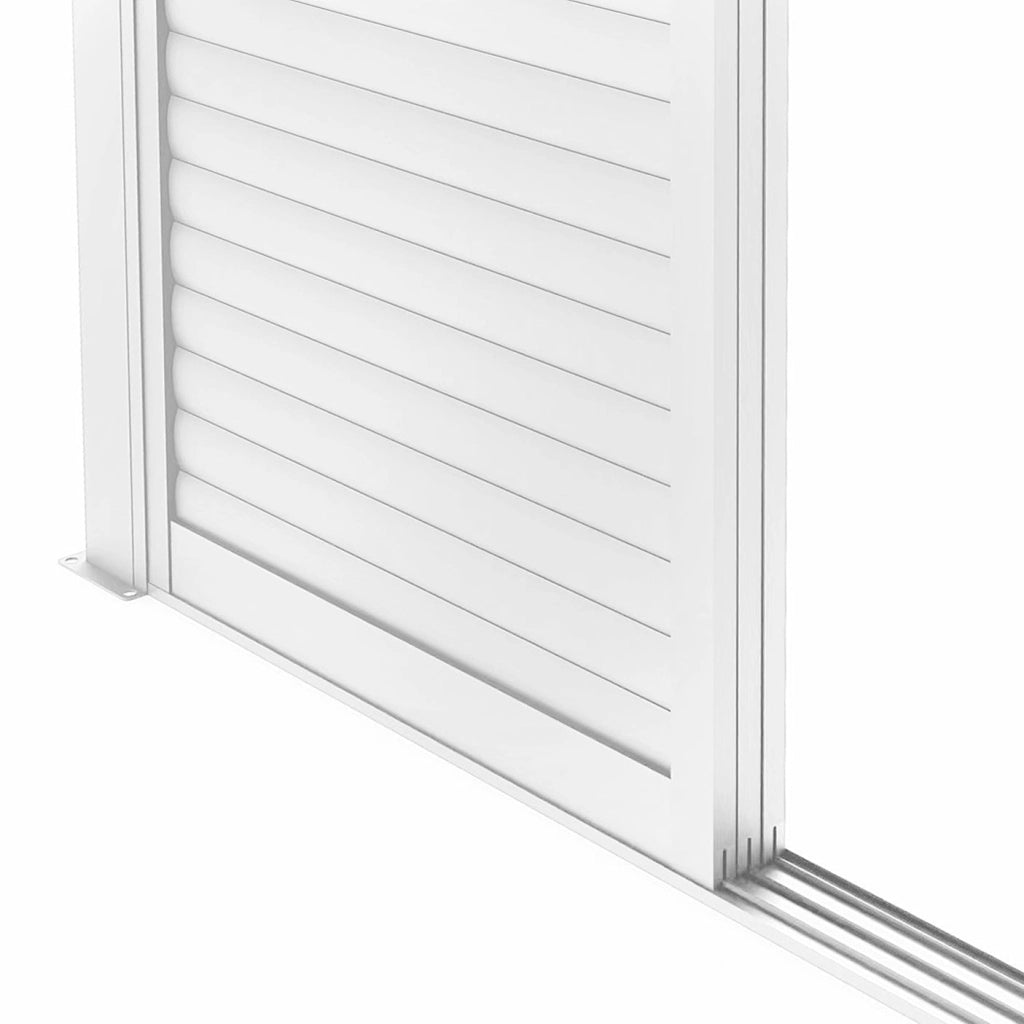 Laterale scorrevole per pergola bioclimatica con lamelle in alluminio - TONY