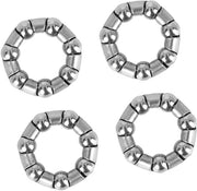 Set di manubrii a vite per 4 manubrii - cuscinetti - trasformatore di cuscinetti - componente di ricambio - diametro esterno 25 mm - diametro interno 15,3 mm - cuscinetti