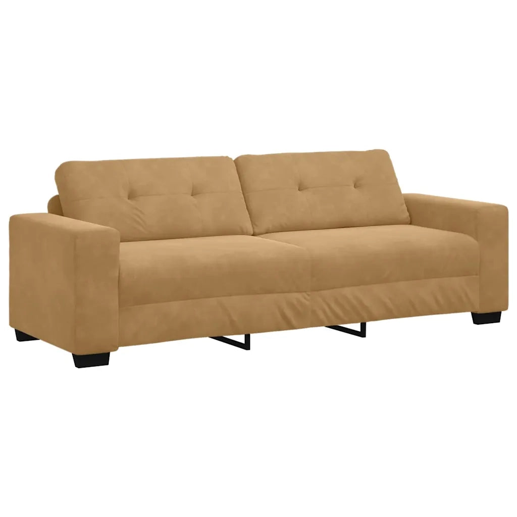 Set di divani 3 pcs Marrone 221 x 80 x 80 cm Velluto 3324646