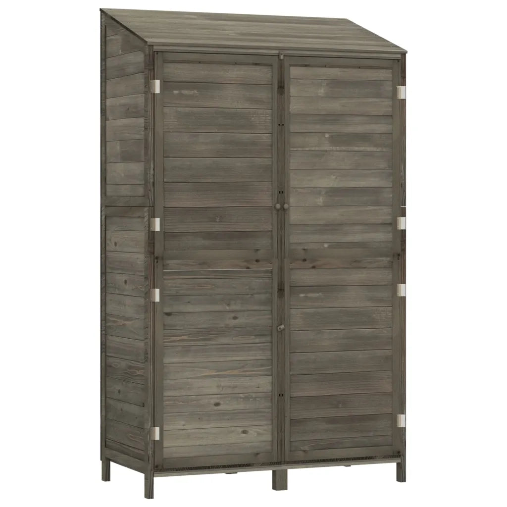 Capanno Giardino Antracite 102x52x174,5 cm Legno Massello Abetecod mxl 95107