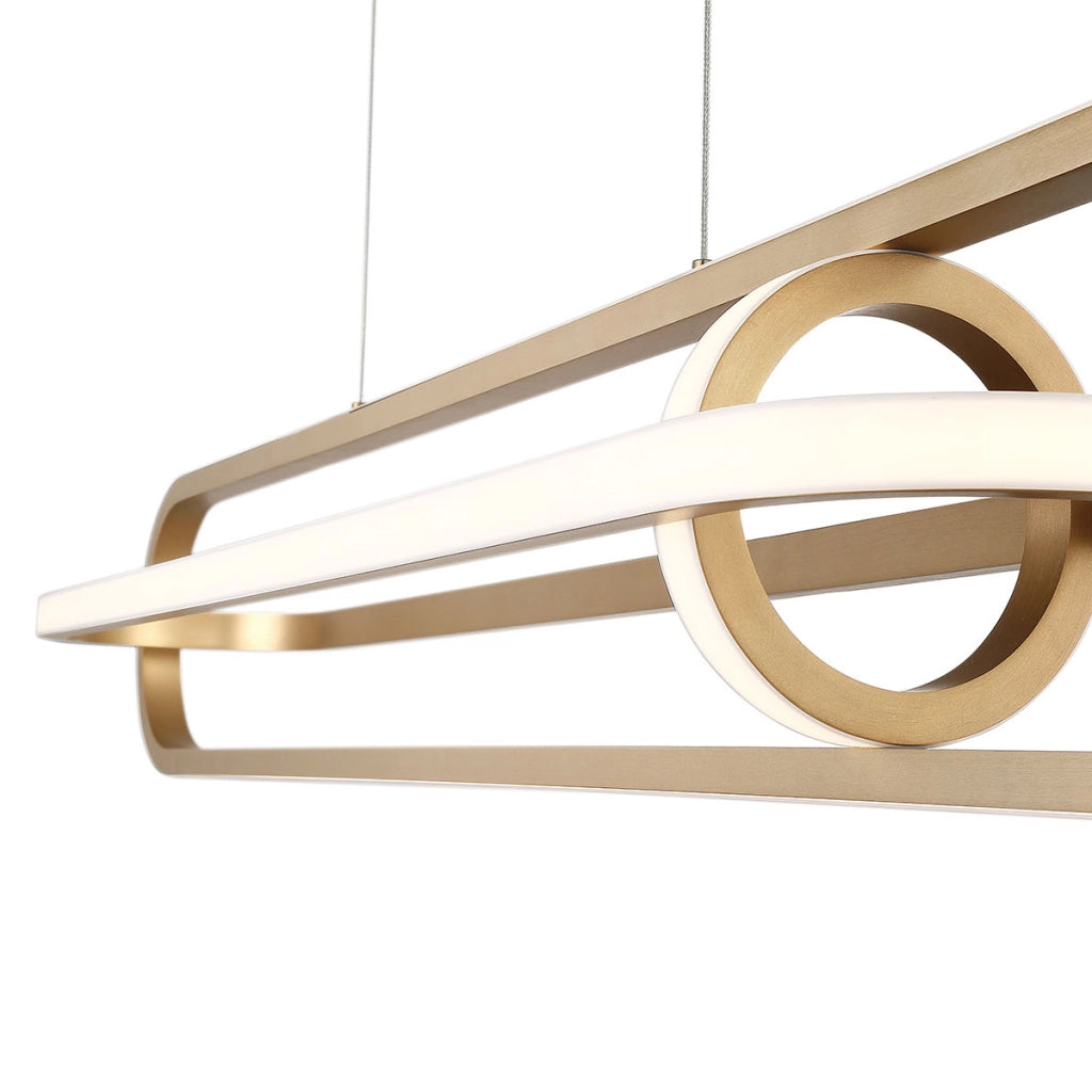 Lampada sospesa LED moderna oro 107 cm Demark Quintiesse