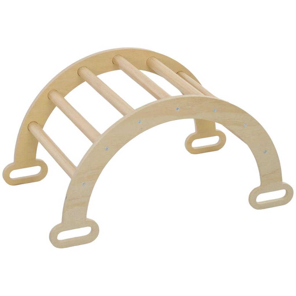 Letto Soppalco con Scivolo e Scala ¨C Zephmum ¨C 68x42x36 cm Legno Naturale