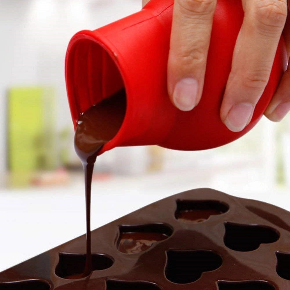 Trade Shop - Versa Cioccolato Burro Panna Silicone Sciogliere Crema Tappo Microonde Attrezzi Cucina -