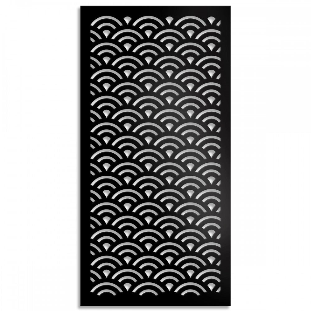 SUNNY - Pannello in PVC traforato - Parasole Colore: nero, Misura: 50x150 cm