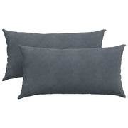 Cuscini da Divano 2 pz | Cuscini per sedie Grigio scuro 80 x 40 cm