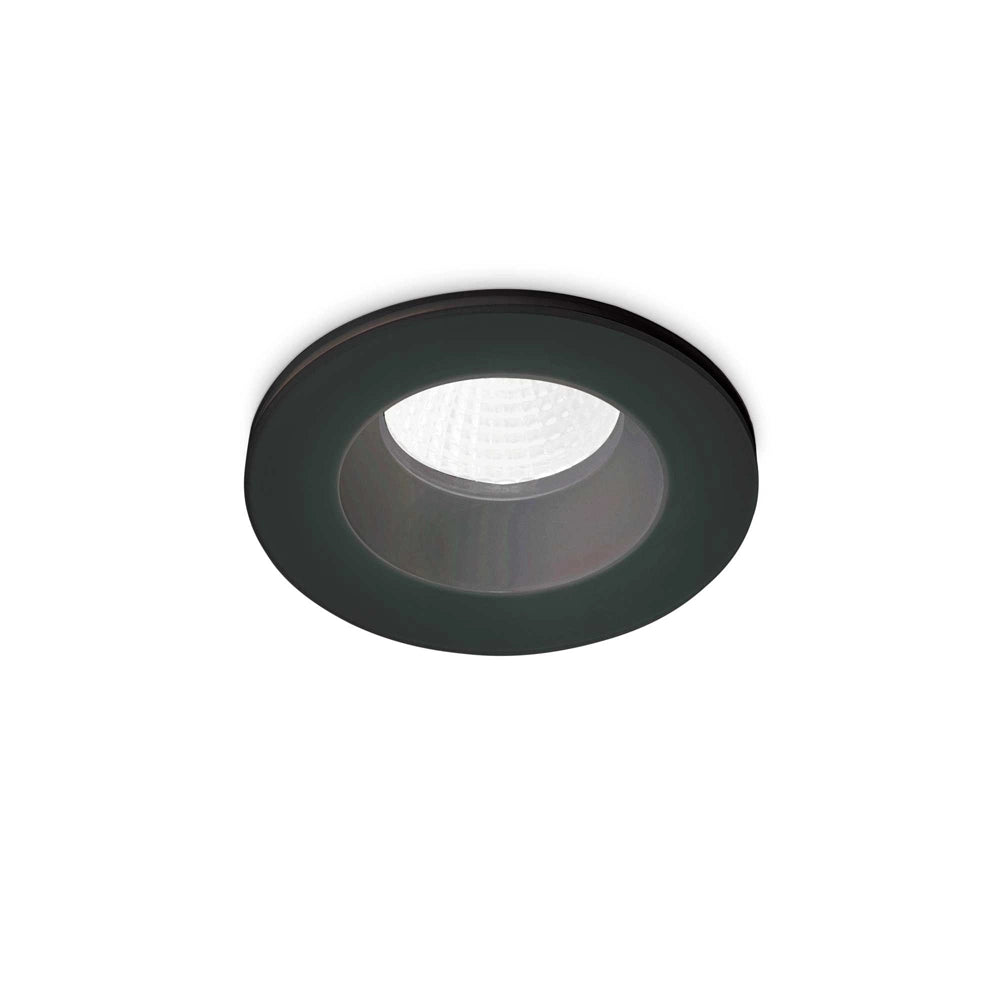 Faretto Ad Incasso Moderno Room-65 Alluminio Nero Led 8W 3000K Luce Calda