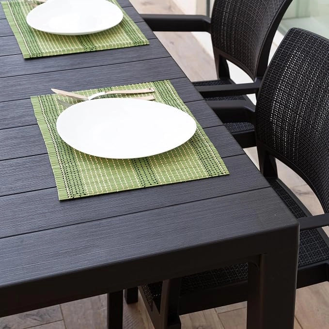 Tavolo da Giardino in Resina Antracite Davide 147 x 88 x 74 cm Toomax