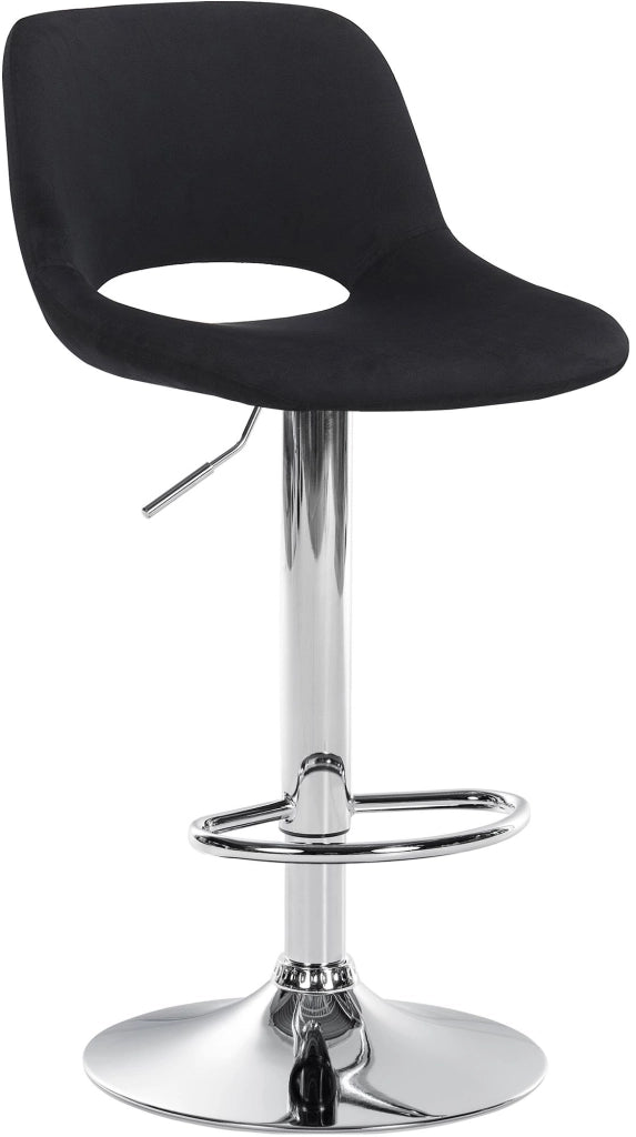 Barhocker Camden Samt chrom